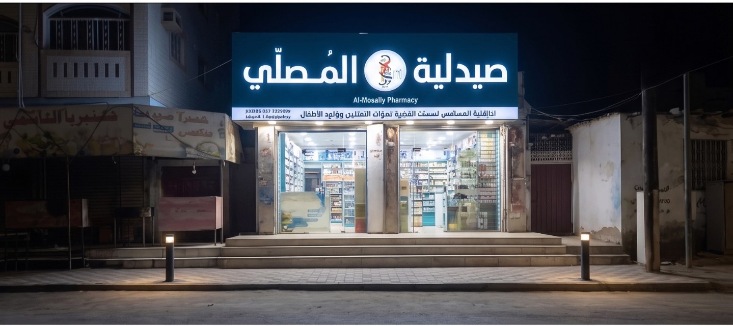 صيدلية المصلي ليلاً — خدمة 24 ساعة